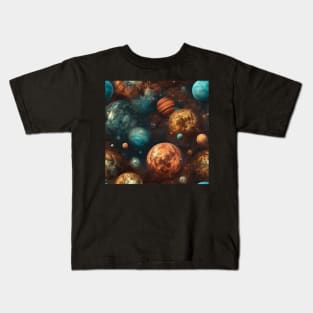 Planets Pattern Kids T-Shirt